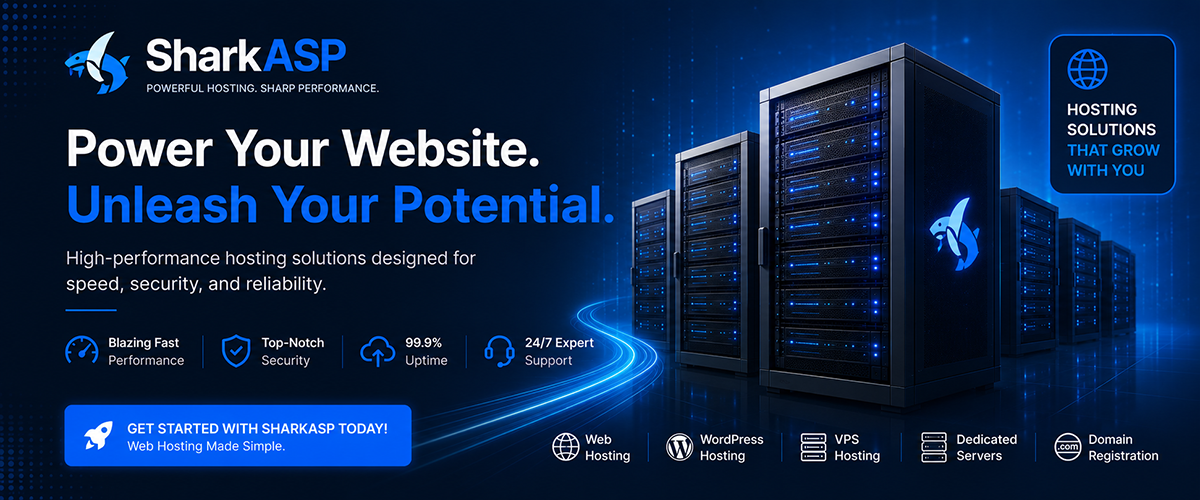 SharkASP – Best Web Hosting: Fast, Reliable & Affordable Solutions - Visit: https://sharkasp.com